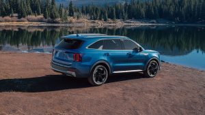 2026 Kia Sorento PHEV parked near body of water