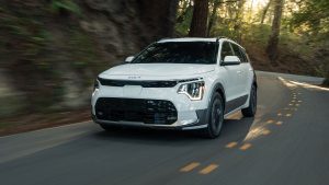 2026 Kia Niro EV driving down road