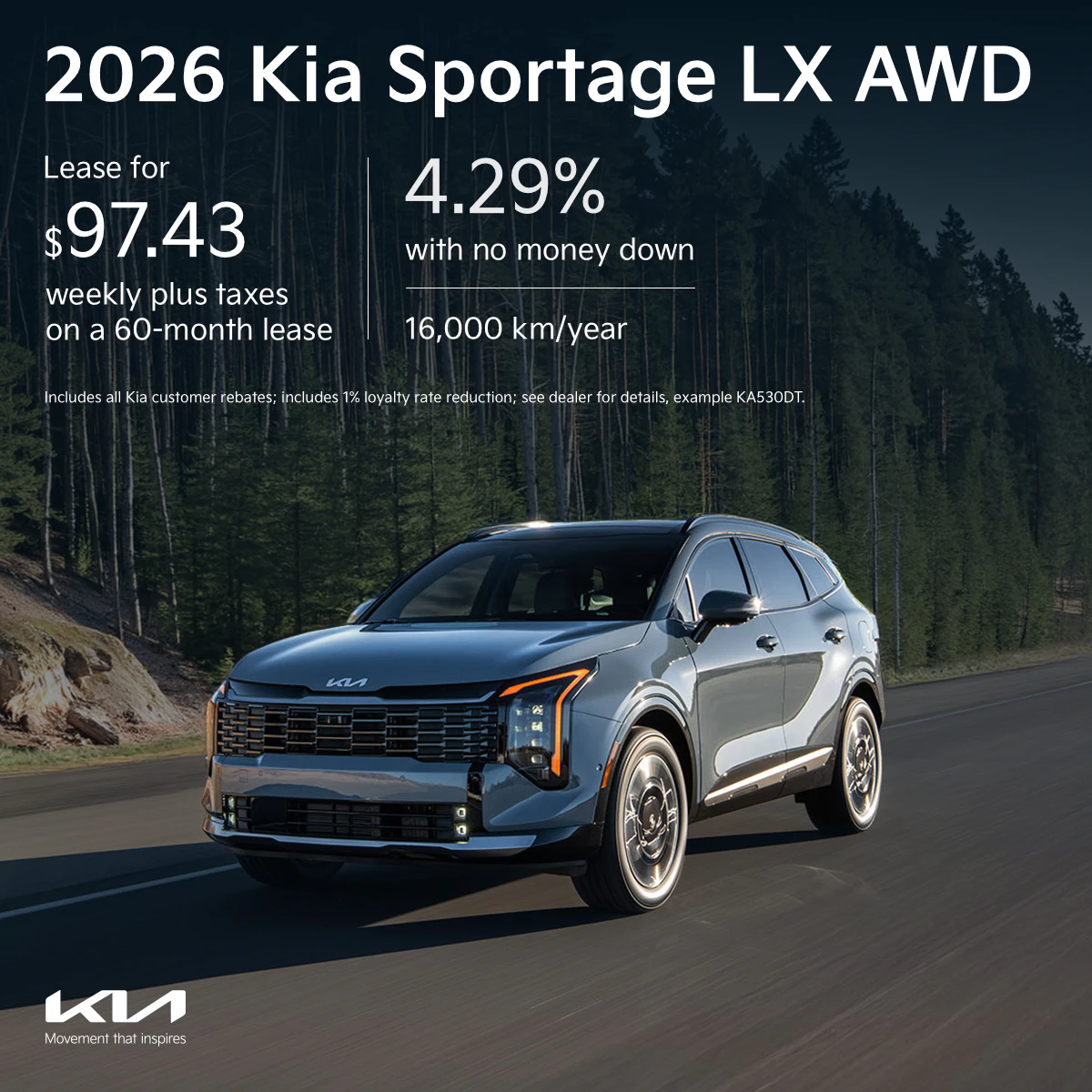 2026 Kia Sportage LX AWD